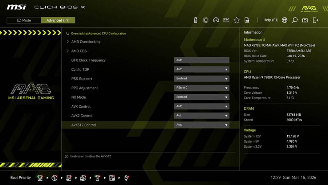 MSI MAG X870E TOMAHAWK MAX WIFI PZ-2